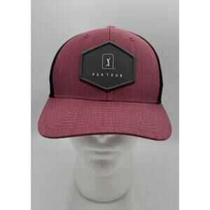 PGA Tour Pro Series Hat Cap Patch Chili Pepper Red Black Adjustable Golf NEW